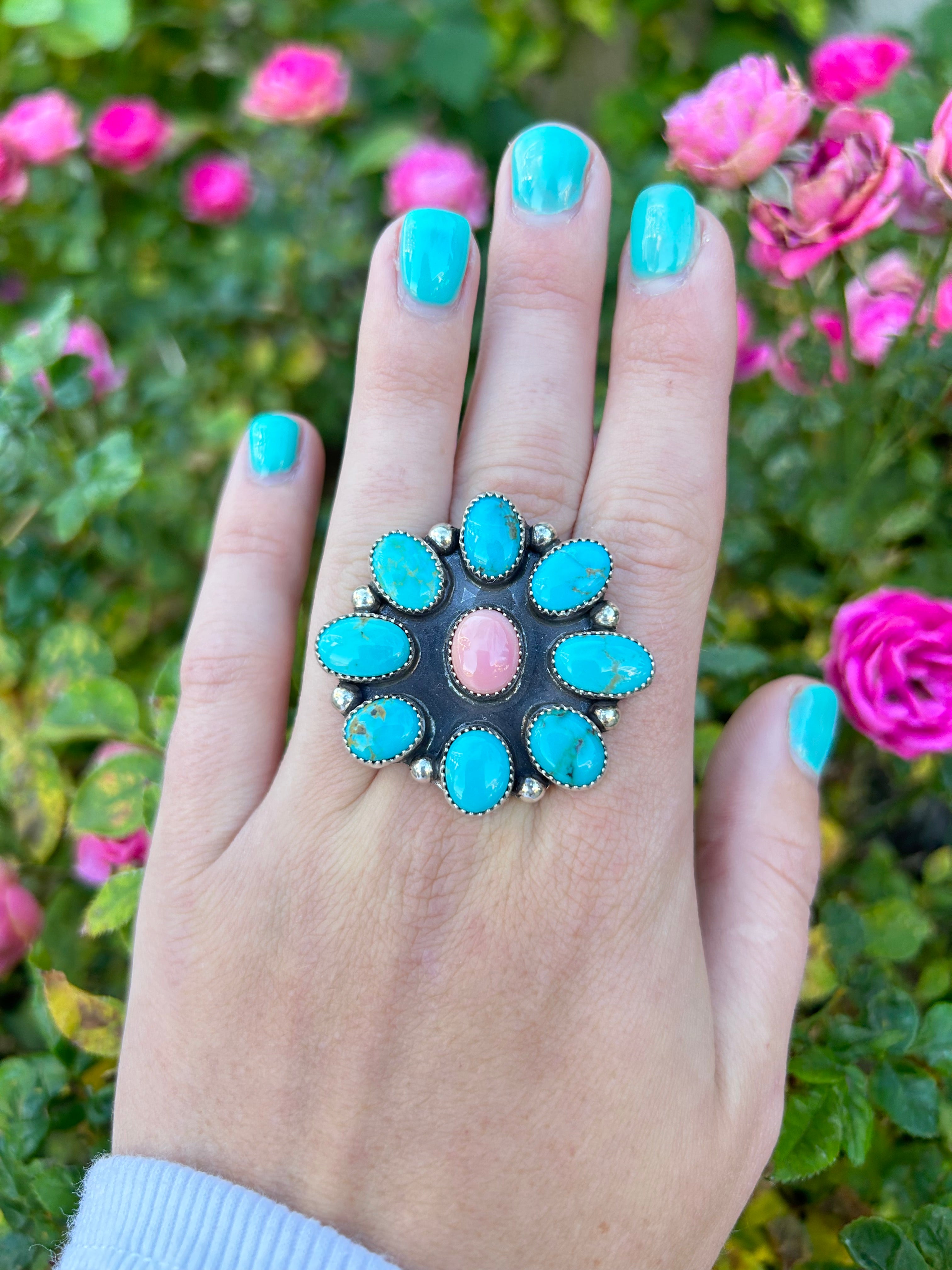 Sonora and Pink Conch Ring