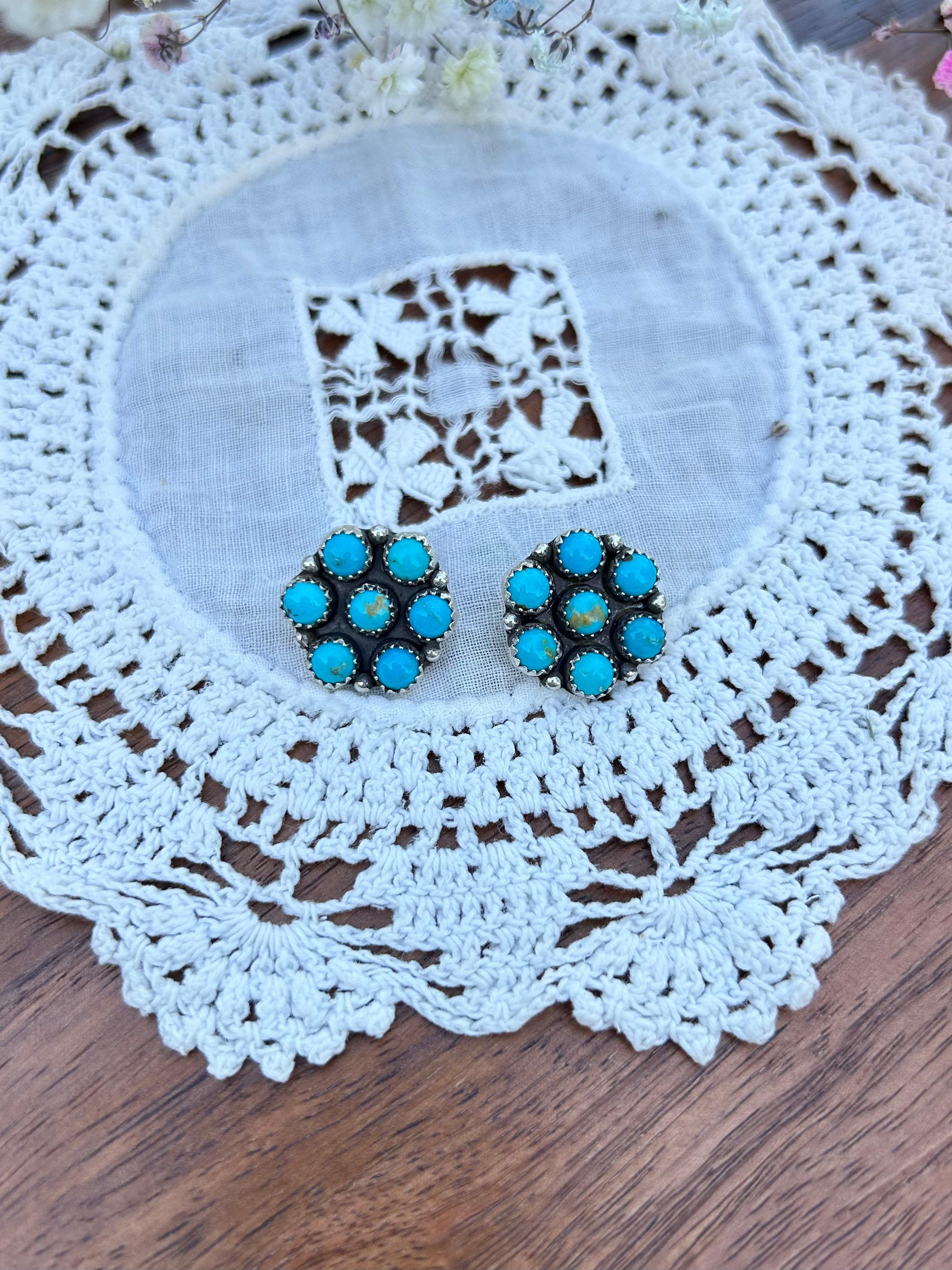 Sonora Turquoise Cluster Earrings