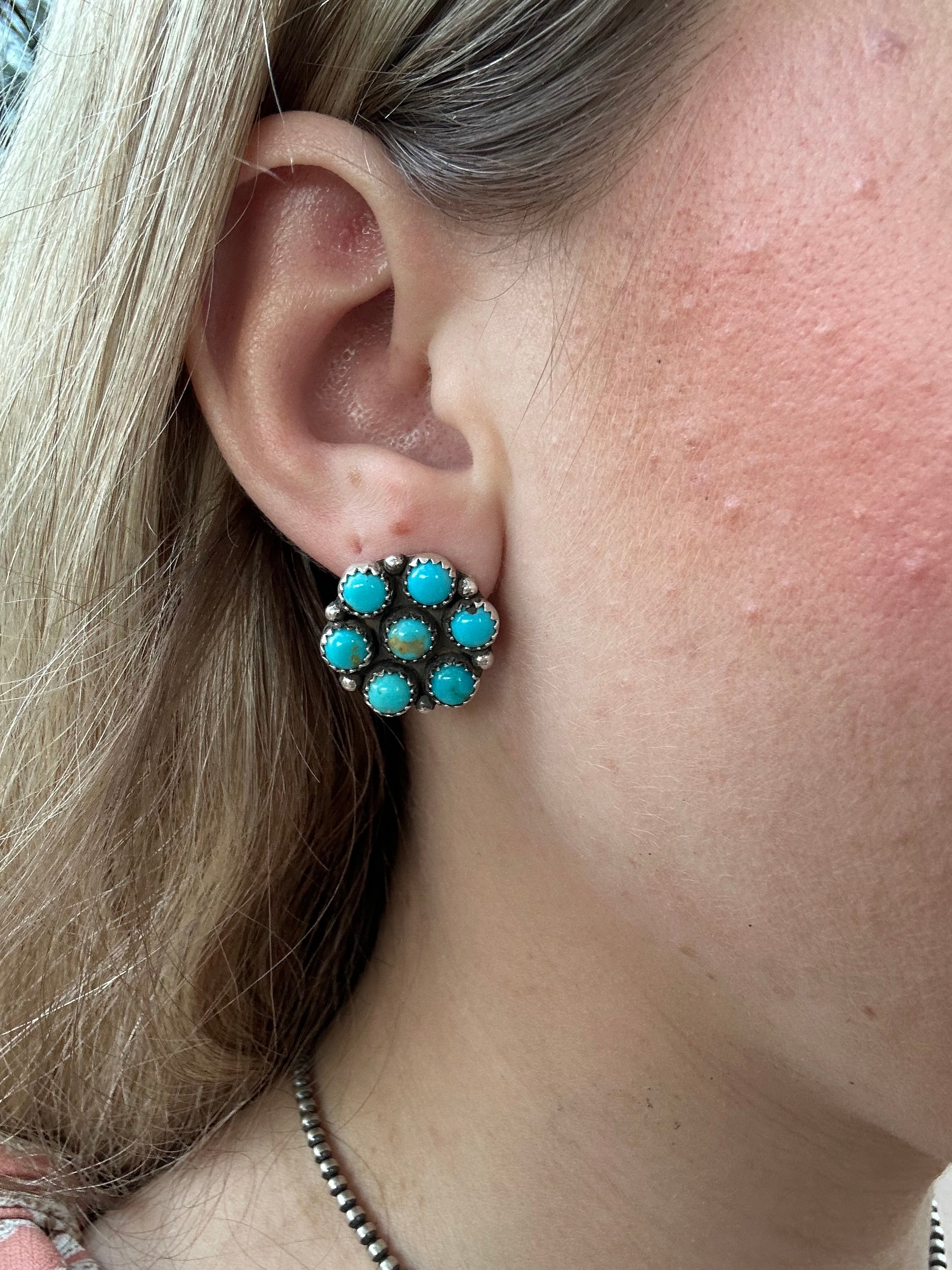 Sonora Turquoise Cluster Earrings