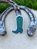Rae's Turquoise & Silver Boot Stickers