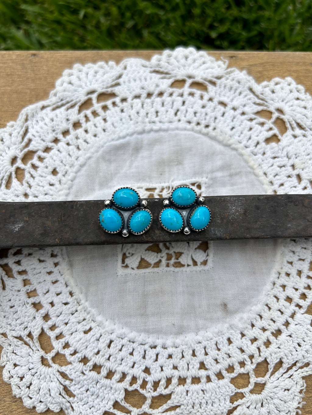 Sonora Turquoise Cluster Earrings