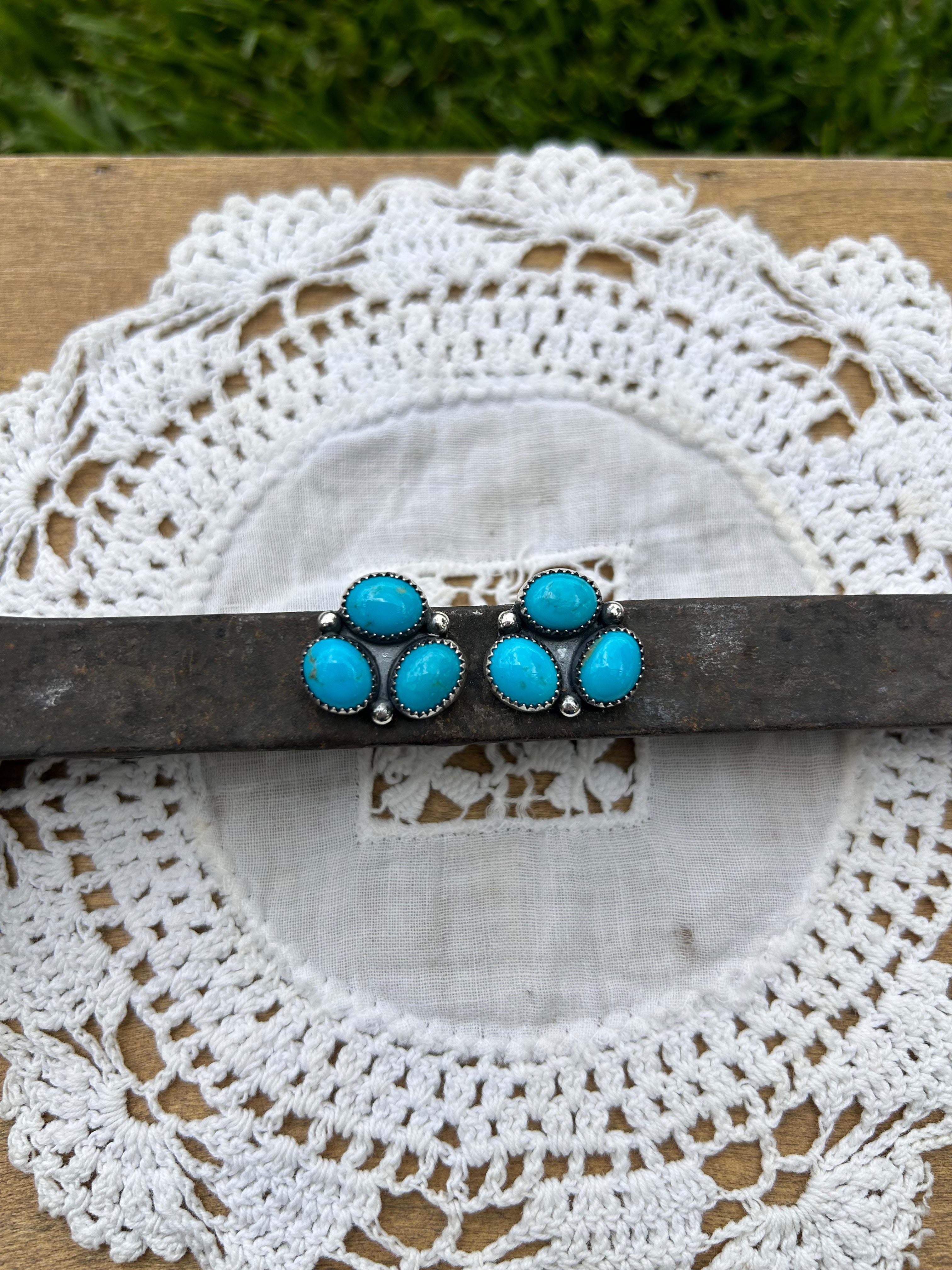 Sonora Turquoise Cluster Earrings