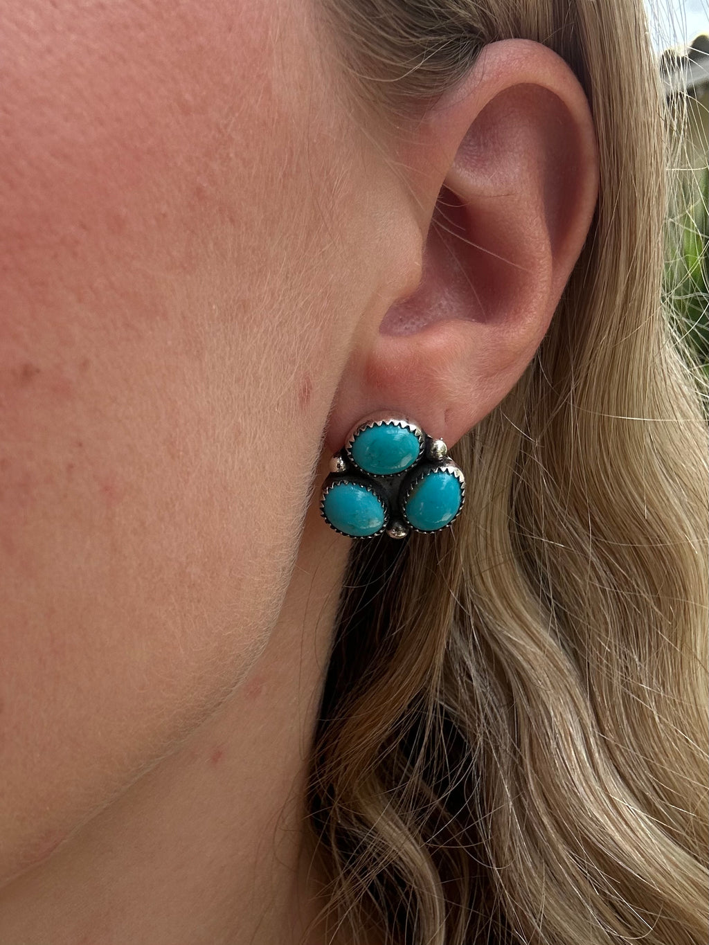 Sonora Turquoise Cluster Earrings