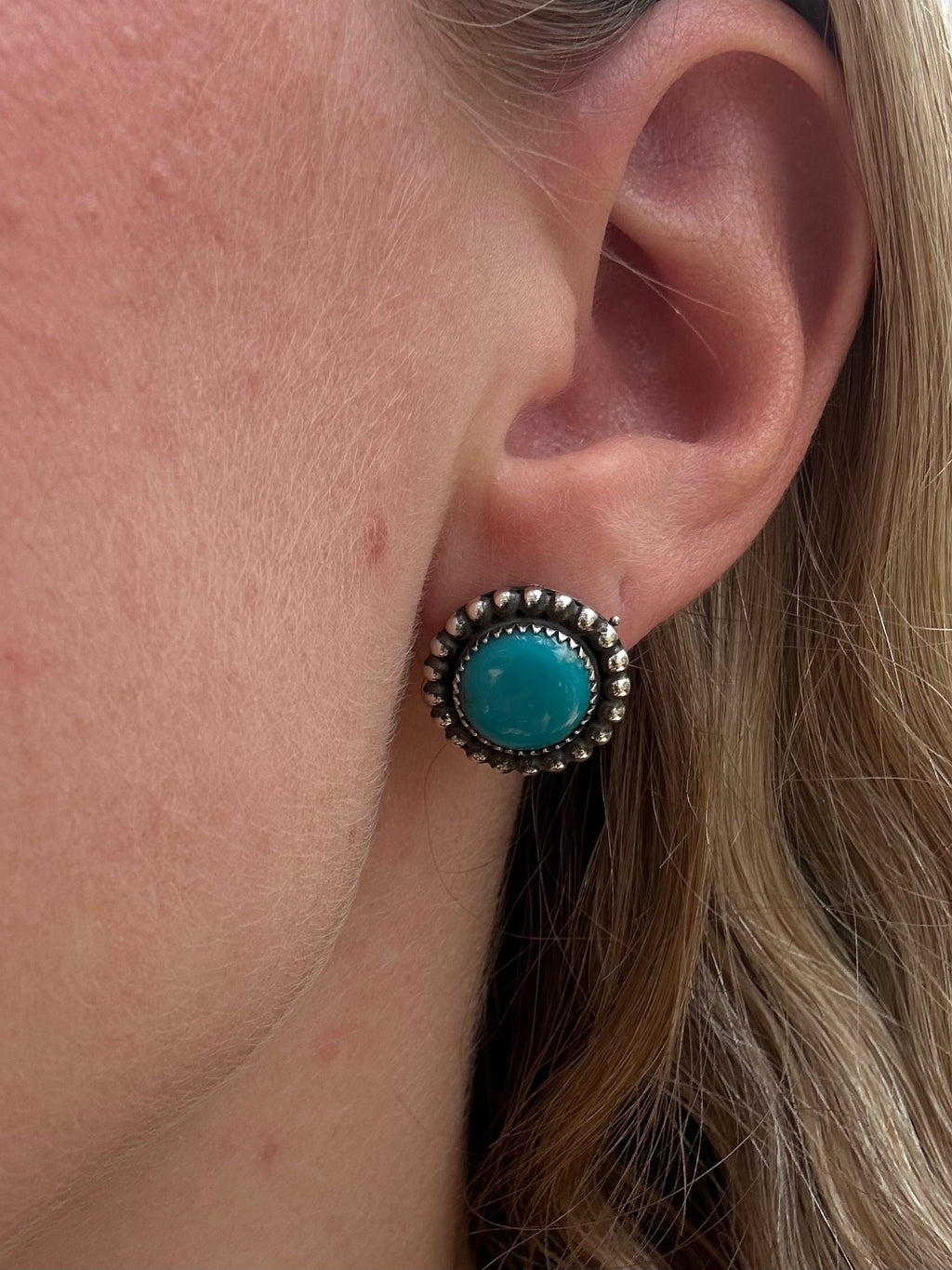 Sonora Turquoise Round Earrings
